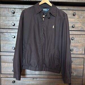 Men’s Vintage Polo by Ralph Lauren Black Lightweight Harrington Jacket Medium